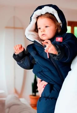 Babyoverall Von Red Castle Combi C-Zipp Marine 2-Kombination Blau 12-24 Monate - Warm Luftig Wasserdicht