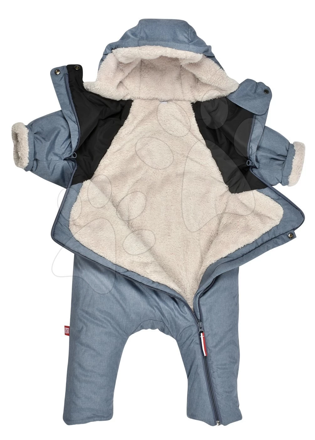 Babyoverall Von Red Castle Tenderness T-zip Von 0-6 Monaten Warm Luftig Wasserdicht Blau