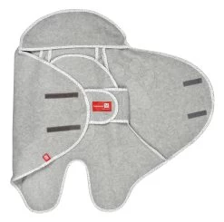 Wickeltuch Red Castle Babynomade® Single Fleece Stella Grau 0-6 Monate