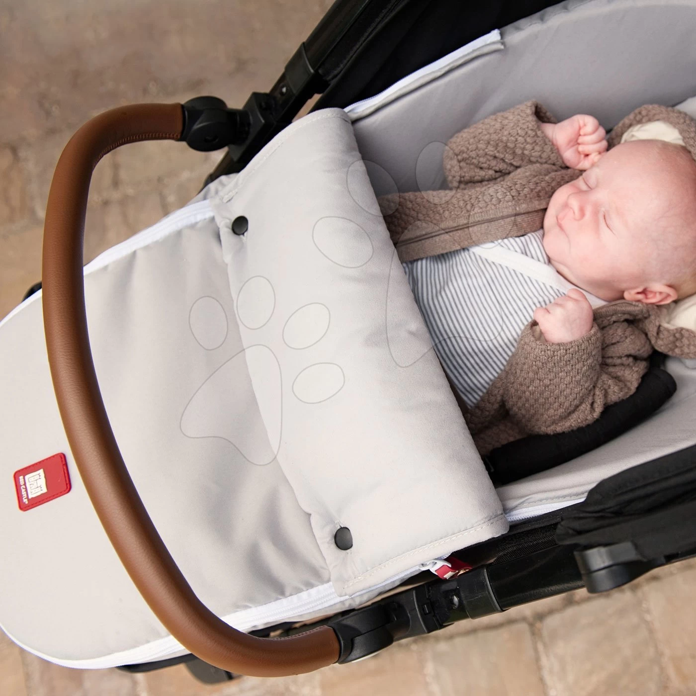 Fußsack Für Kinderwagen Baby Cocoon CityLink® III Red Castle Grau, Kompatibel Für Die Meisten Kinderwagen Ab 0 Monaten – Bild 4