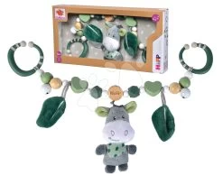 Holzkette Baby Hipp Pramchair Eichhorn Für Einen Kinderwagen Mit Plüschesel Und Glöckchen Ab 0 Monaten EH5861