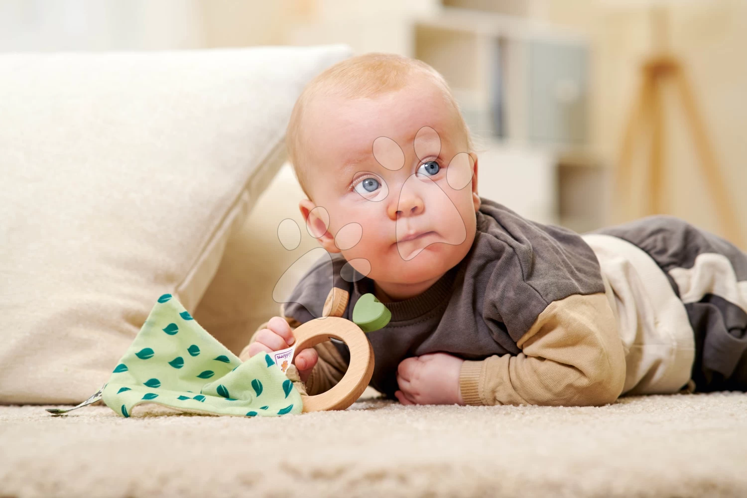 Rassel Aus Holz Baby Hipp Grasping Toy Eichhorn Mit Tuch - Zum Kuscheln Ab 12 Monaten EH5871 – Bild 6