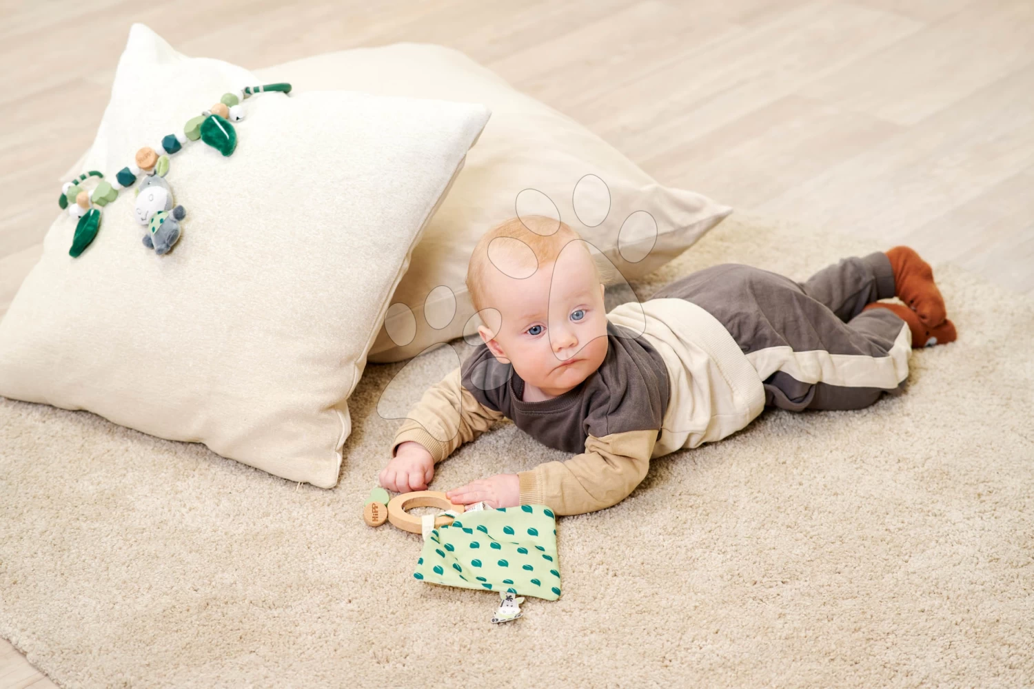 Rassel Aus Holz Baby Hipp Grasping Toy Eichhorn Mit Tuch - Zum Kuscheln Ab 12 Monaten EH5871 – Bild 8