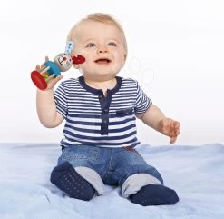 Holzrassel Rabbit Rattle Baby Eichhorn Hase Mit Glocke Und Plüschohren Ab 3 Monaten