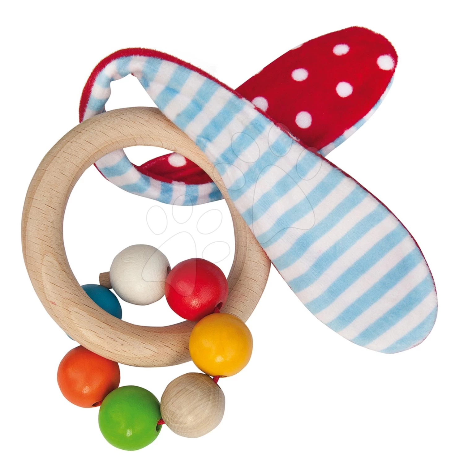 Holzrassel Toy With Ears Baby Eichhorn Mit Ohren Und Kugeln Ab 3 Monaten – Bild 6