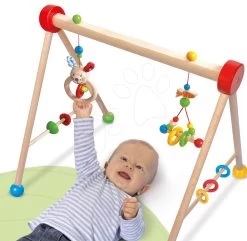 Holz-Spielbogen Baby Gym Eichhorn Für Die Kleinsten Ab 3 Monaten