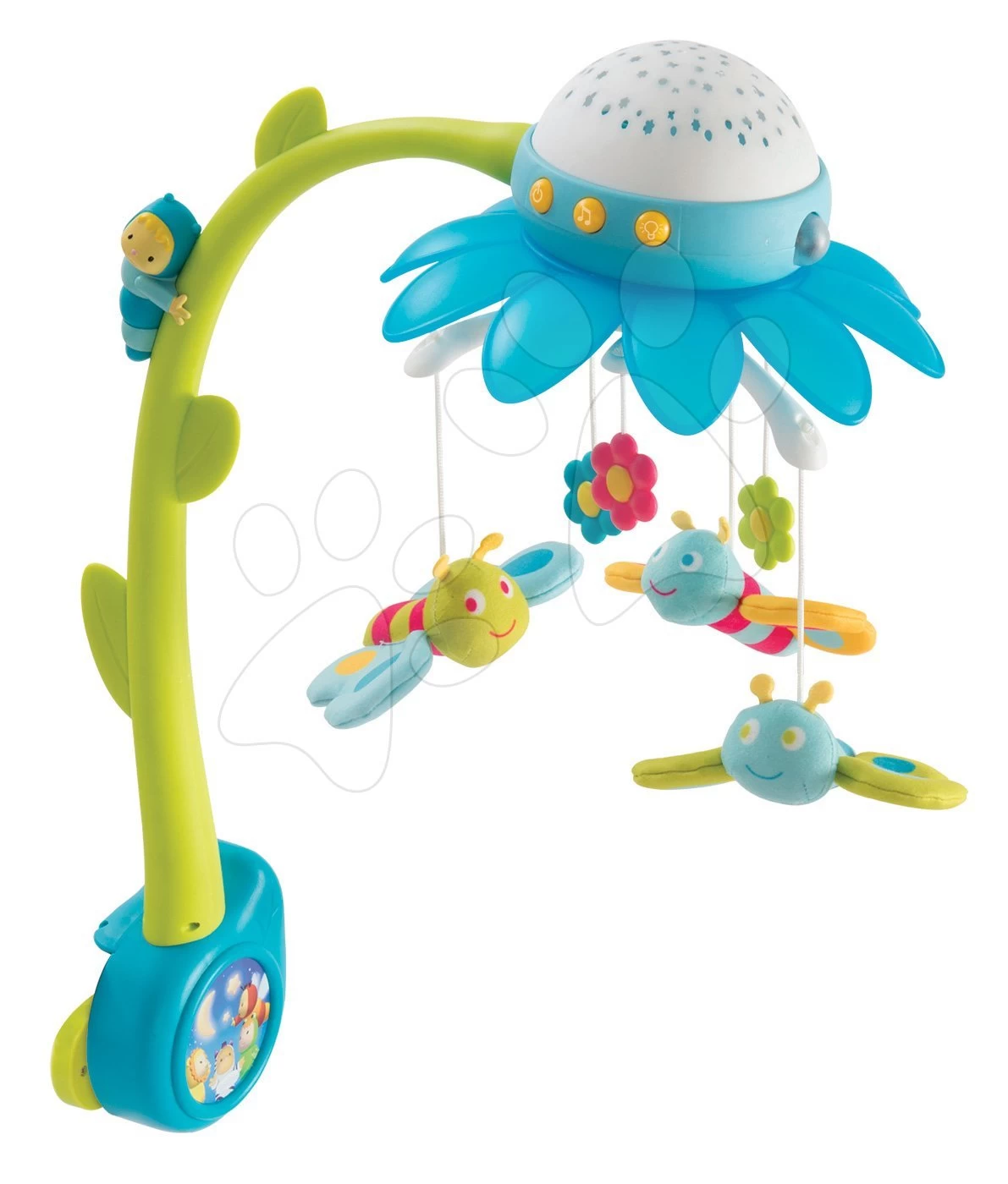 Karussell über Der Krippe Flower Cotoons Smoby Mit Schmetterlingen, Musik Und Licht Blau Ab 0 Monaten – Bild 3