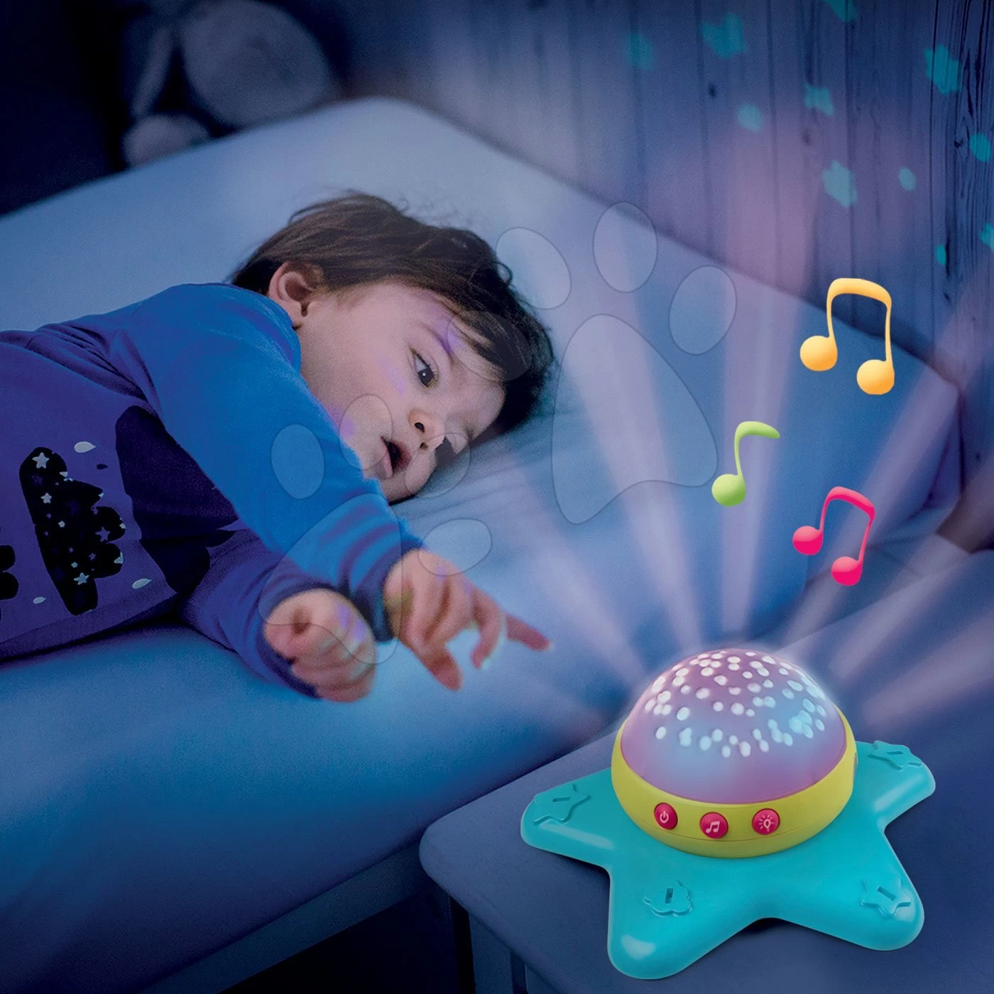 Set Karussell über Dem Kinderbett Star Cotoons Smoby 2in1 Mit Eulen Und Fanzende Figuren Mit Ton – Bild 10