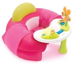 Aufblasbarer Stuhl Cotoons Cosy Seat Smoby Mit Didaktischem Tisch Rosa Ab 6 Monaten