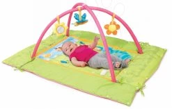 Spieldecke Mit Reck Cotoons Discovery Smoby Mit Nest, Rasseln Und Teich Für Die Kleinsten Rosa