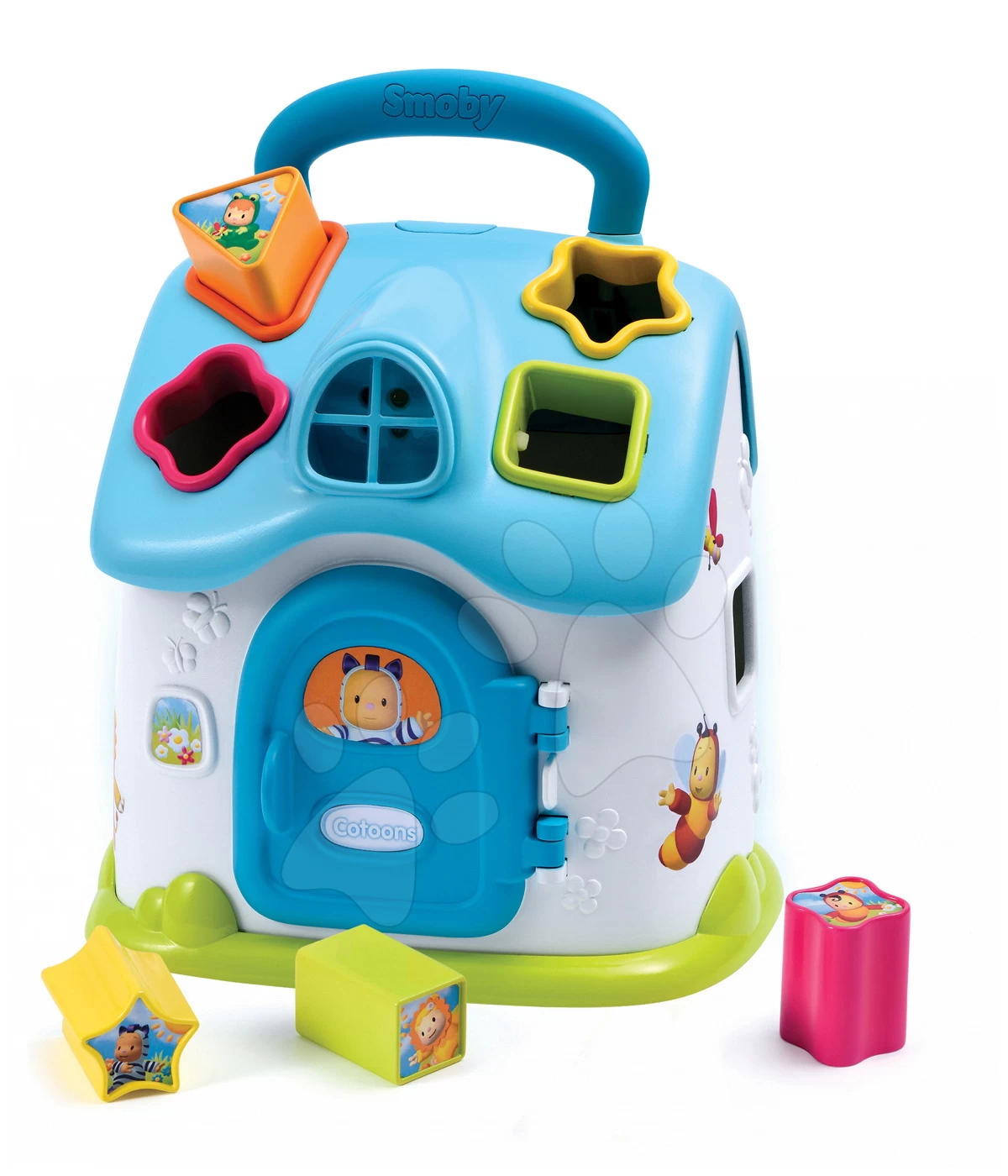 Lehrhaus Smoby Didactic House Cotoons Smoby Einlege-Lehraus Mit Blau Ab 12 Monaten