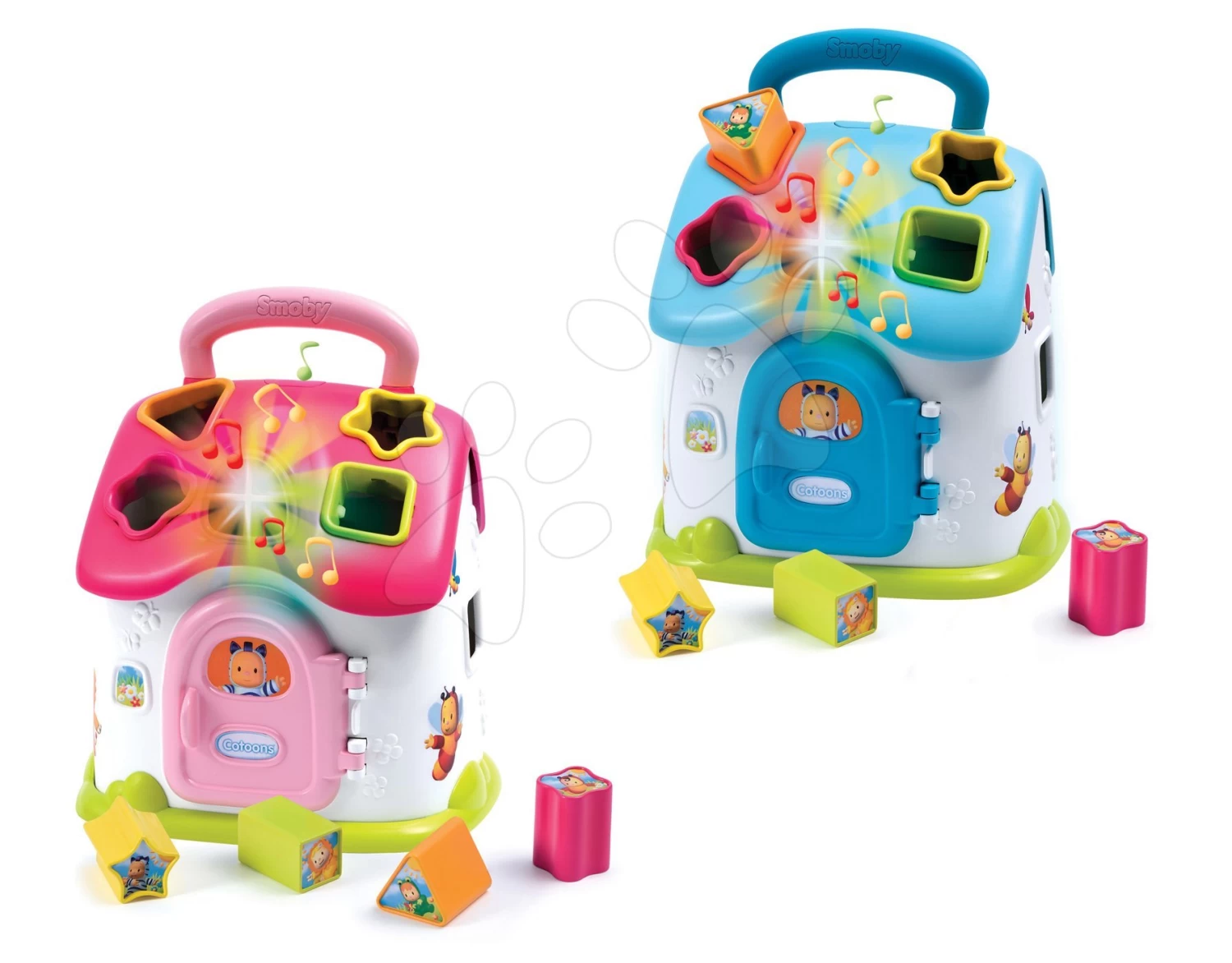 Lehrhaus Smoby Didactic House Cotoons Smoby Einlege-Lehraus Mit Blau Ab 12 Monaten – Bild 5