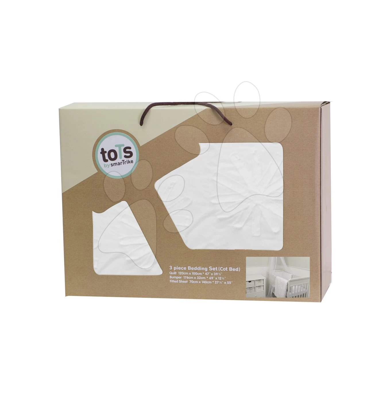 Decke Pure White Flowers ToTs SmarTrike Mit Gestickten Blumen 100% Baumwolle Weiß Ab 0 Monaten