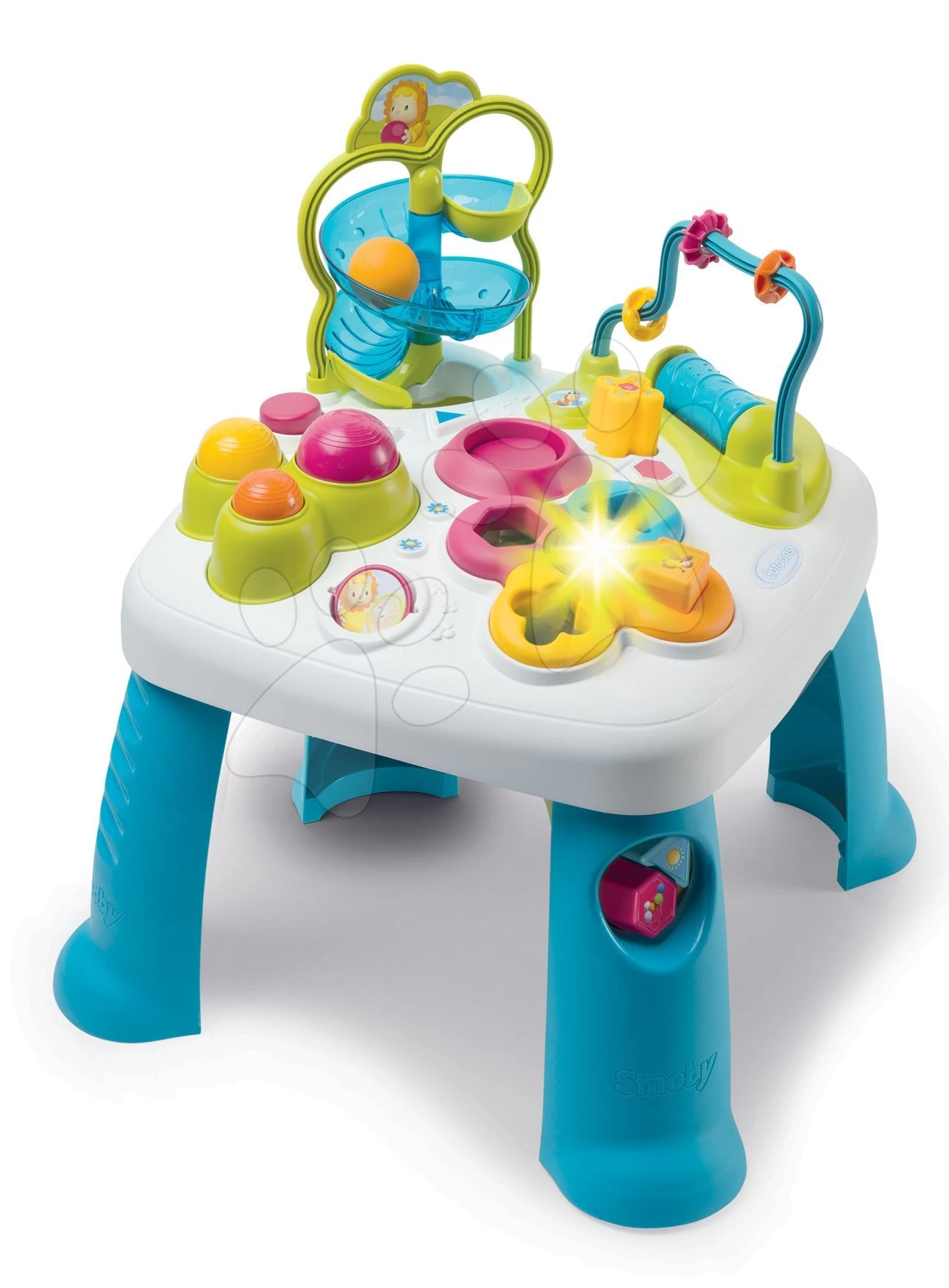 Set Didaktischer Tisch Activity Table Cotoons Smoby Mit Ton Und Licht Und Ein Wasserpark In Der Badewanne Mit Rutsche – Bild 5