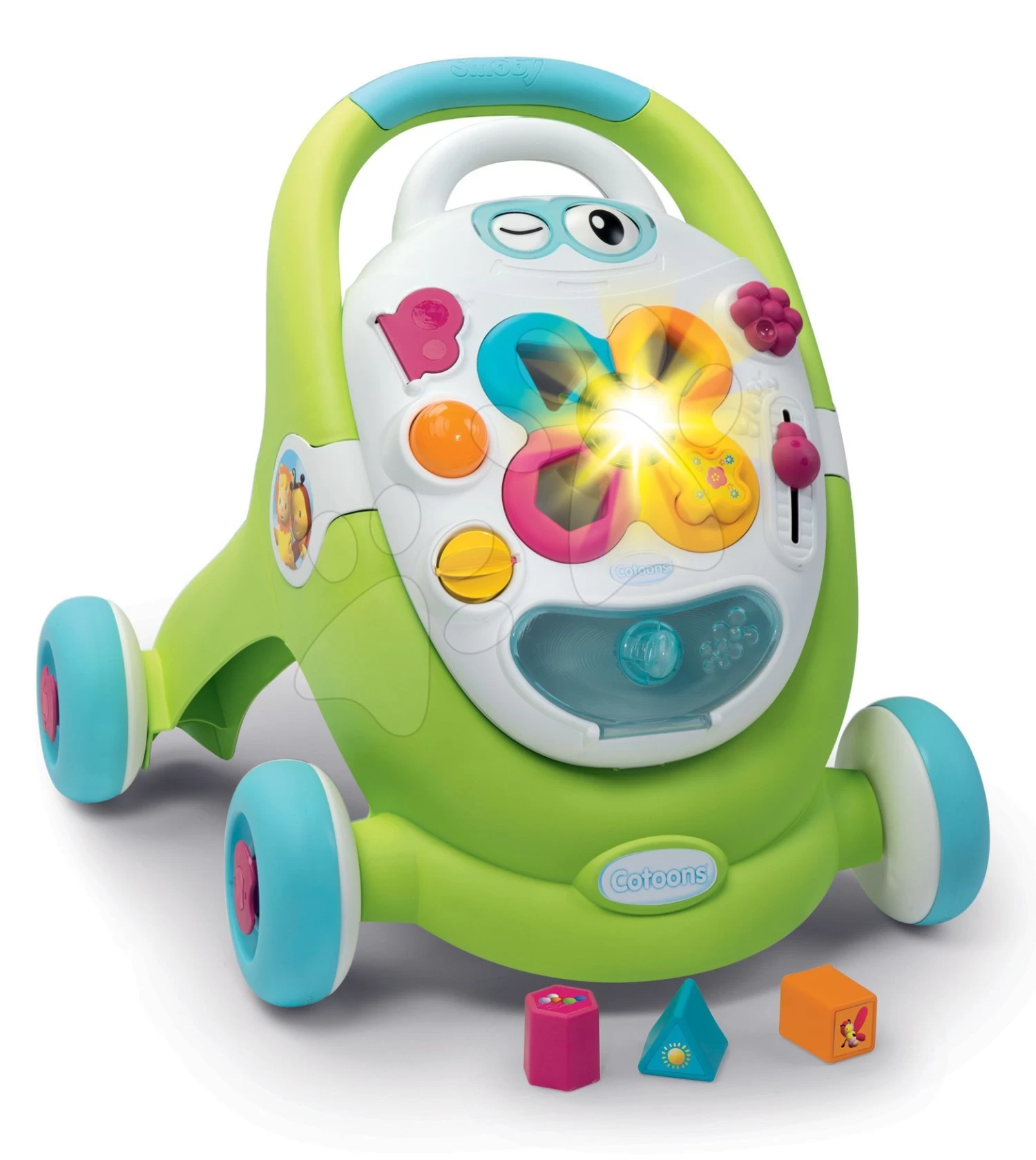 Set Lauflernhilfe Mit Didaktischem Koffer Trott Cotoons 2v1 Smoby Mit Ton Und Licht Und Ein Interaktiver TIC Smart Robot Mit 3 Lernspielen – Bild 5