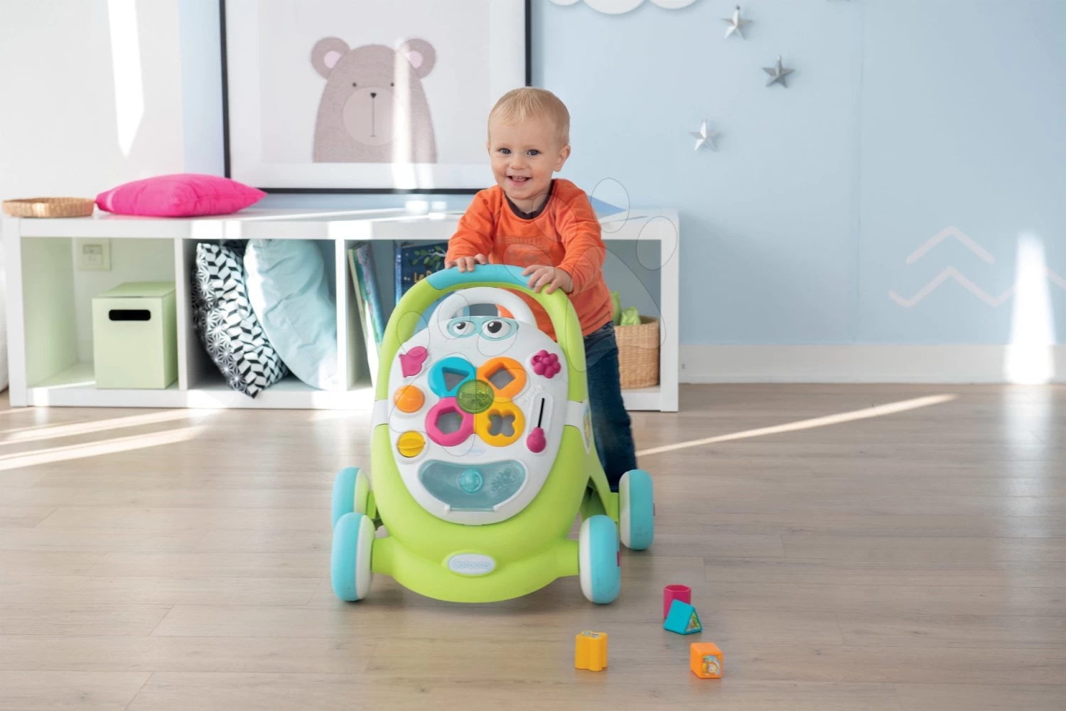 Set Lauflernhilfe Mit Didaktischem Koffer Trott Cotoons 2in1 Smoby Mit Ton Und Licht Und Aquapark In Der Badewanne Mit Rutsche – Bild 9