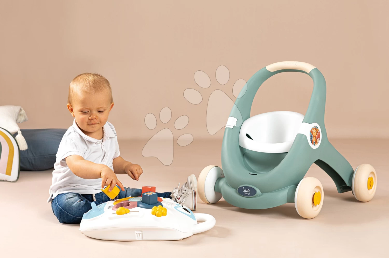 Didaktische Lauflehrnhilfe Und Wagen Trotty Walker 3in1 Little Smoby Mit Einem Abnehmbaren Tablet Mit Funktionen Zur Entwicklung Der Motorik Ab 12 Monaten SM140304 – Bild 10