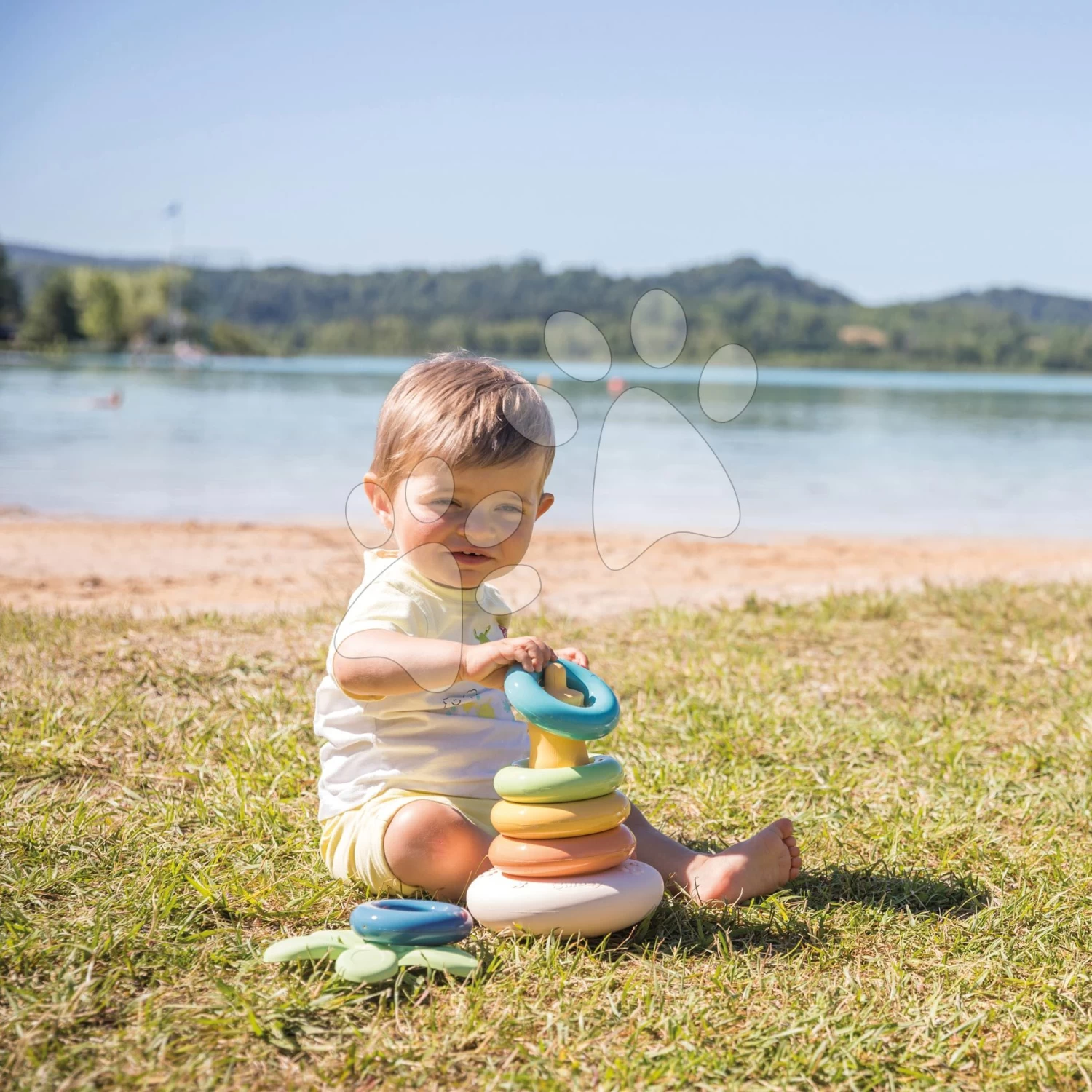 Pyramide Aus Zuckerrohr Bio Sugar Cane Roly Poly Pyramid Little Smoby 5 Ringe Green 100% Recycelbar Ab 12 Monaten SM140603 – Bild 3