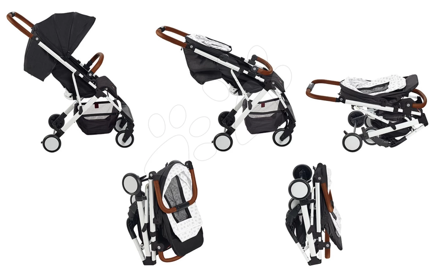 Sportkinderwagen CityLink® III Red Castle Faltbar Mit Weißer Konstruktion Und 5-Punkt-Sicherheitsgurt Ab 0 Monaten