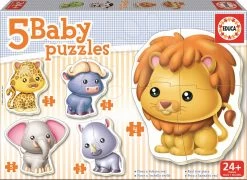 Babypuzzle Dschungeltiere Educa 5-Bilder Ab 24 Monaten