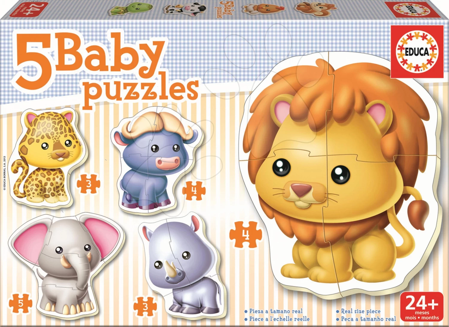 Babypuzzle Dschungeltiere Educa 5-Bilder Ab 24 Monaten