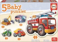 Baby-Puzzle Verkehrsmittel Educa 5-Bilder Ab 24 Monaten