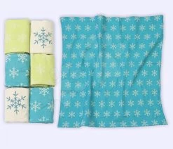 Flanell Windeln ToTs-smarTrike Flocken 6 Stück 100% Gekämmter Baumwollflanell Grün-blau Ab 0 Monate