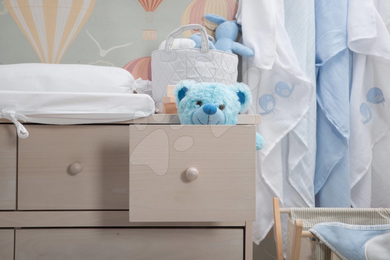 Baumwollwindeln ToTs-smarTrike Übergröße 4 Stück 100% Baumwolle Natur Blau Ab 0 Monaten – Bild 3