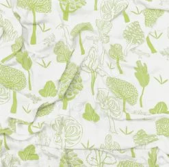 Bambus-Babytragetücher ToTs-smarTrike Bäume 3 Stück 100% Bambusseide Grün Ab 0 Monaten