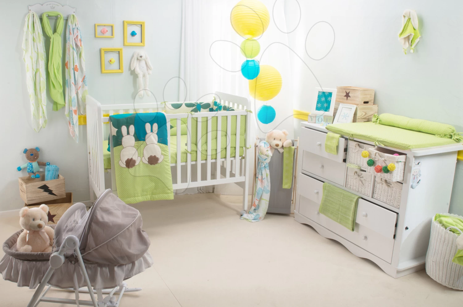 Bambus-Babytragetücher ToTs-smarTrike Bäume 3 Stück 100% Bambusseide Grün Ab 0 Monaten – Bild 5