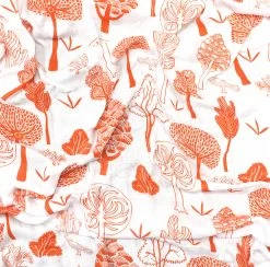 Bambus-Babytragetücher ToTs-smarTrike Bäume 3 Stück 100% Bambusseide Orange Ab 0 Monaten