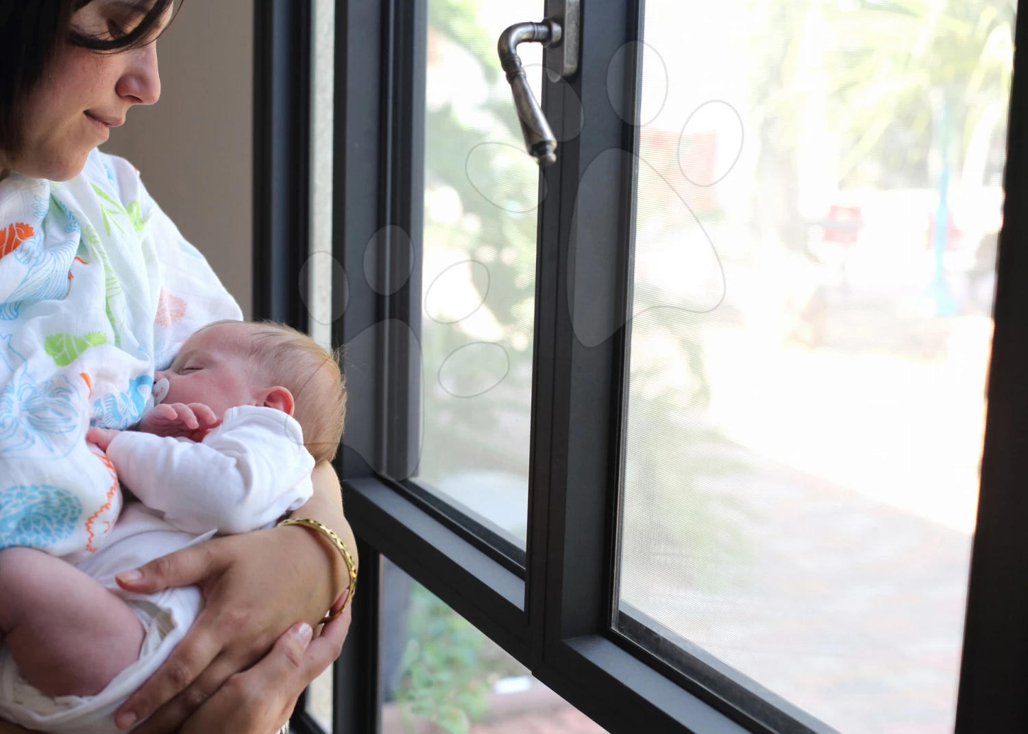 Bambus-Babytragetücher ToTs-smarTrike Bäume 3 Stück 100% Bambusseide Orange Ab 0 Monaten – Bild 5