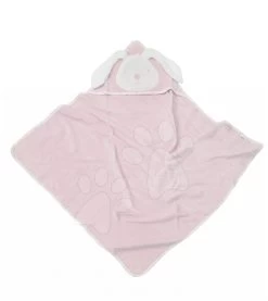 Kapuzenhandtuch Für Die Kleinsten Classic ToTs-smarTrike Hase 100% Naturvelours Baumwolle Rosa Ab 0 Monaten