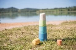 Ein Turm Aus Zuckerrohrpflanzen Bio Sugar Cane Magic Tower Green Smoby 40 Cm 6 Becher 100 % Recycelbar Ab 12 Monaten