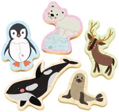 Puzzle Für Die Kleinsten Baby 5 Educa - Nordpoltiere Ab 24 Monaten