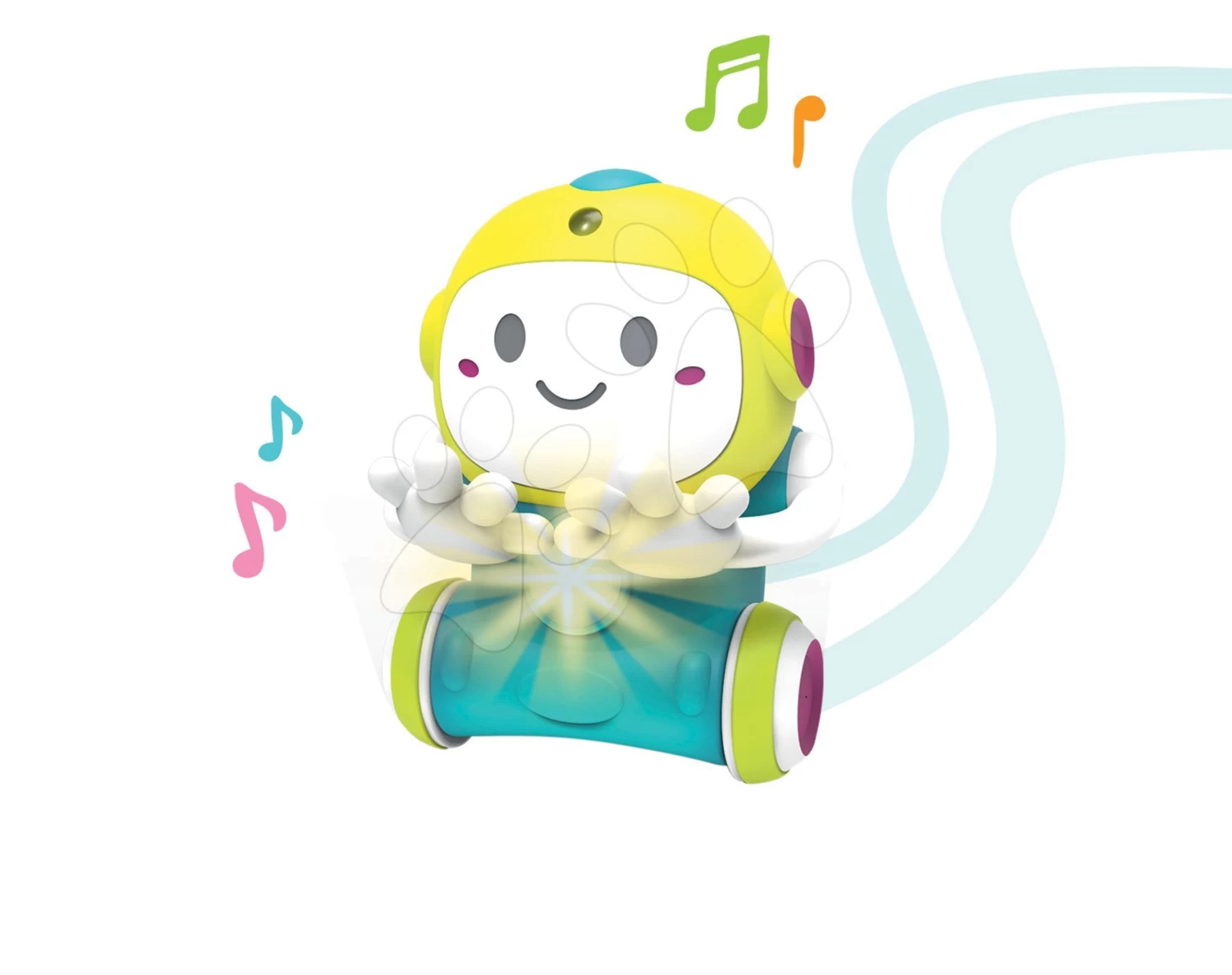 Set Lauflernwagen Mit Didaktischem Koffer Trott Cotoons 2in1 Smoby Mit Sound Und Licht Und Interaktiver Roboter 1,2,3 Smart Mit Bewegungssensor Und 2 Spielen – Bild 4