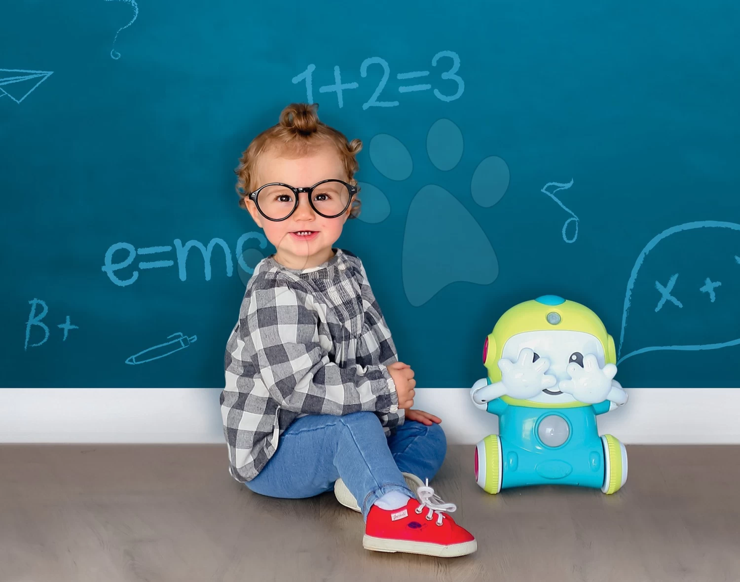 Set Lauflernwagen Mit Didaktischem Koffer Trott Cotoons 2in1 Smoby Mit Sound Und Licht Und Interaktiver Roboter 1,2,3 Smart Mit Bewegungssensor Und 2 Spielen – Bild 17