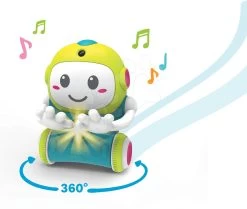 Set Interaktiver Roboter 1,2,3 Smart Smoby Und Rutschfahrzeug Auto Bobby Car Neo Pink