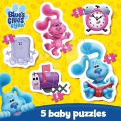 Puzzle Baby Puzzles Blue´s Clues Educa 3-3-4-4-5 Teile Ab 2 Jahren EDU19397