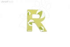 Holzbuchstabe R ABCDeco Janod Klebebuchstabe 9 Cm Grün/braun Ab 3 Jahren