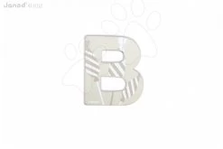 Holzbuchstabe B ABCDeco Janod Klebebuchstabe 9 Cm Beige / Braun Ab 3 Jahren