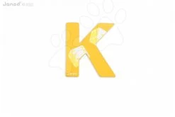 Holzbuchstabe K ABCDeco Janod Klebebuchstabe 10 Cm Gelb/braun Ab 3 Jahren