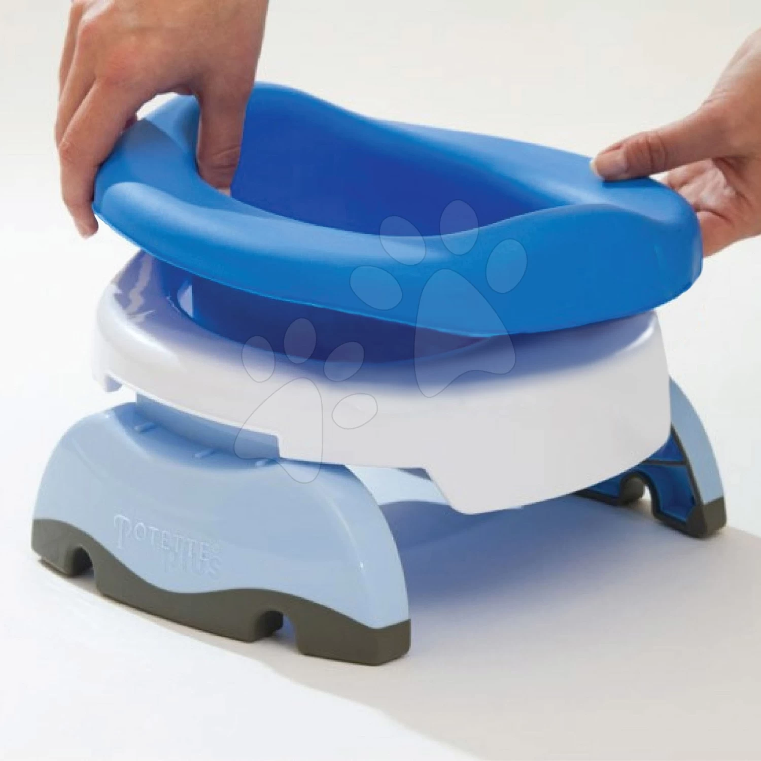 Töpfchen Einlage Potette Plus Gummi Blau – Bild 2