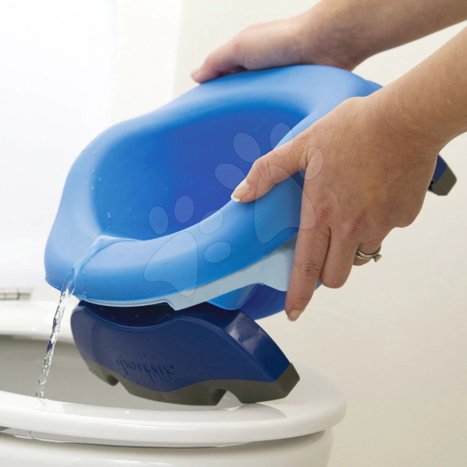 Töpfchen Einlage Potette Plus Gummi Blau – Bild 3