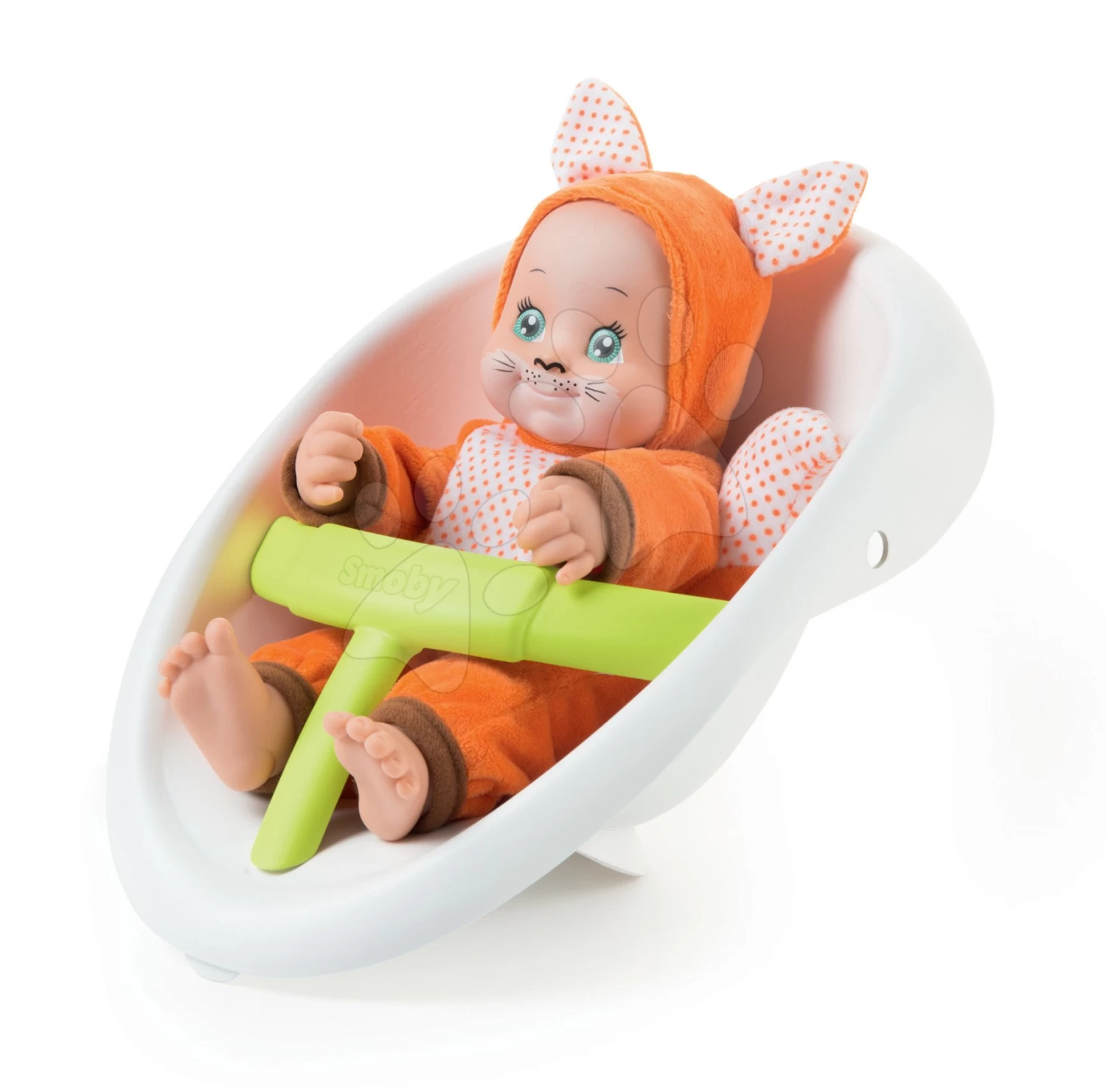Set Lauflernwagen Und Kinderwagen Mit Autositz Für Tiere Animal Minikiss 3in1 Smoby Mit Bremse Und Ein Cosy-Balance-Kegel – Bild 15