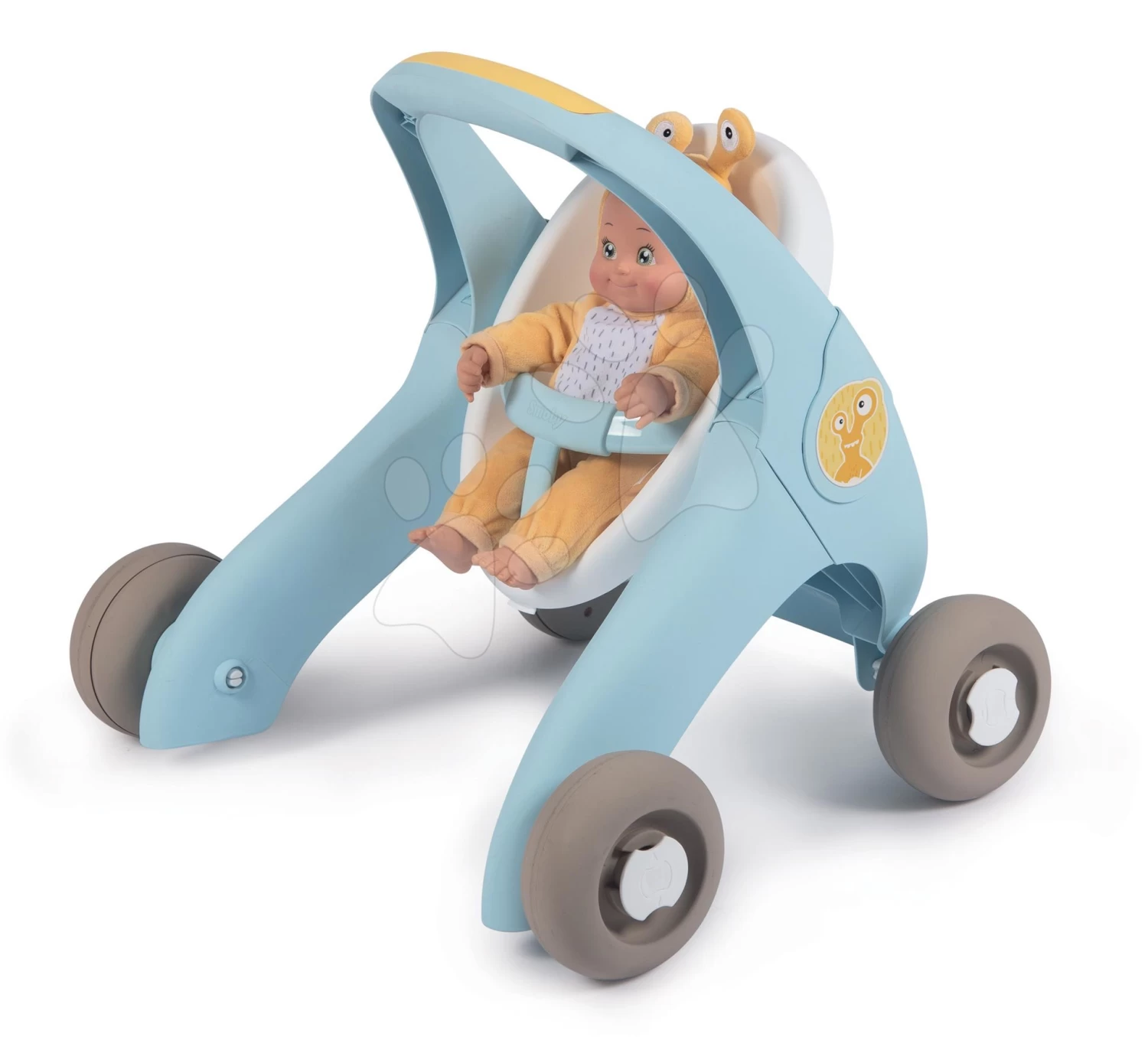 Set Didaktisches Tischlein Cotoons Smoby Mit Funktionen Blau Kinderwagen Und Lauflernhilfe 3in1 MiniKiss Mit Der Puppe – Bild 17