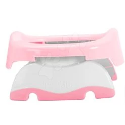 Reisetöpfchen / Toilettenaufsatz Potette Plus Pastel Kalencom Rosa-weiß + 3 Stk Einwegeinlagen Für Reisetöpfchen Und Reisetasche Ab 15 Monaten