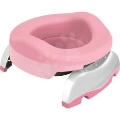 Set Reisetöpfchen / Toilettenaufsatz Potette Plus 2v1 Kalencom Rosa Mit Silikoneinlage + 10 Einwegeinlagen Für Reisetöpfchen Und Reisetasche Ab 15 Monaten