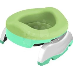 Set Reisetöpfchen / Toilettenaufsatz Potette Plus 2v1 Kalencom Grün Mit Silikoneinlage + 10 Einwegeinlagen Für Reisetöpfchen Und Reisetasche Ab 15 Monaten