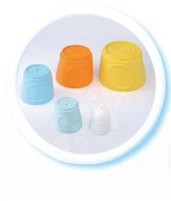 Klappbare Tassen Happy Tower Cotoons Smoby 5 Stück Orange-blau Ab 12 Monaten